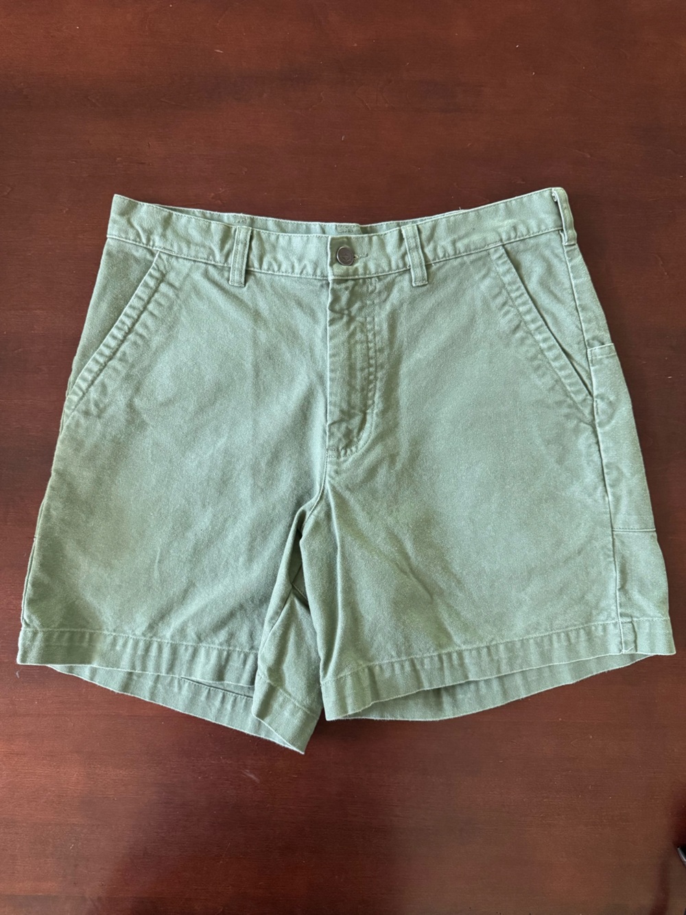 Patagonia Men's Stand Up Shorts Sage Green Size 33 Organic Cotton